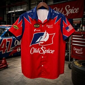 Talladega Nights Old Spice #47 Dennit Racing Pit Crew Shirt 2XL NASCAR Movie